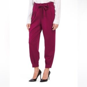 Nine West tie front dress joggers Raspberry sz XL